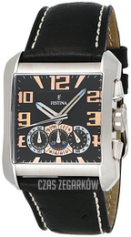 Festina Chrono Czarny/Skóra F16294-3