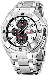 Festina Chrono Biały/Stal Ø45 mm F16351-A