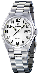 Festina Biały/Stal Ø40 mm F16374-9