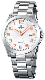 Festina Biały/Stal Ø40 mm F16376-3