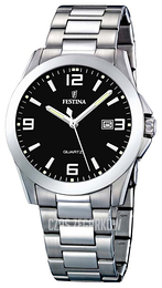Festina Dress Czarny/Stal Ø40 mm F16376-4