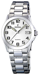 Festina Biały/Stal Ø30 mm F16377-7