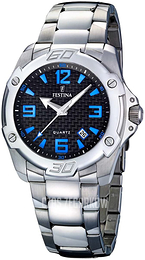 Festina Czarny/Stal Ø45 mm F16386-2