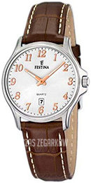 Festina Srebrny/Skóra F16457-5