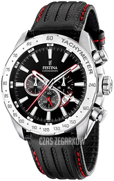 Festina Chrono Czarny/Skóra Ø45 mm F16489-4