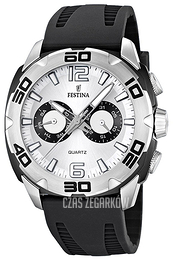 Festina Srebrny/Guma Ø47 mm F16665-1