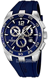 Festina Chrono Niebieski/Guma Ø45 mm F16668-2