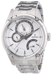 Festina Biały/Stal Ø44 mm F16669-1