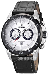 Festina Sport Srebrny/Skóra Ø47 mm F16673-1