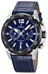 Festina Niebieski/Skóra Ø47 mm F16673-2