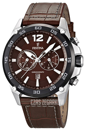 Festina Sport Brązowy/Skóra Ø47 mm F16673-3