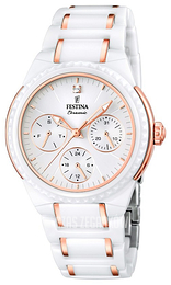 Festina Biały/Stal w kolorze różowego złota Ø35 mm F16699-5