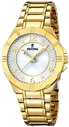 Festina Mademoiselle Biały/Stal w odcieniu złota Ø34 mm F16727-2