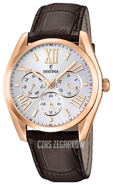 Festina Srebrny/Skóra Ø42 mm F16754-1