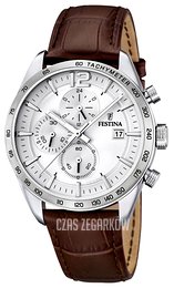 Festina Sport Srebrny/Skóra Ø44 mm F16760-1