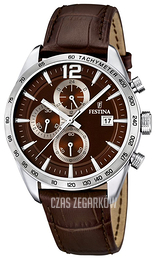 Festina Brązowy/Skóra Ø43 mm F16760-2