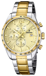 Festina Żółte złoto/Stal w odcieniu złota Ø43 mm F16761-1