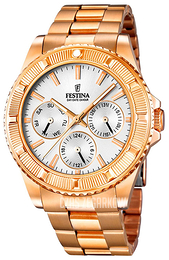 Festina Biały/Stal w kolorze różowego złota Ø40 mm F16786-1