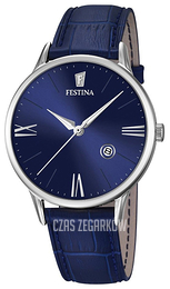 Festina Dress Niebieski/Skóra Ø41 mm F16824-3