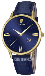 Festina Dress Niebieski/Skóra Ø41 mm F16825-3