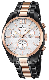Festina Biały/Stal w kolorze różowego złota Ø43 mm F16856-1