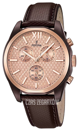 Festina Sport Różowe złoto/Skóra Ø43 mm F16863-1