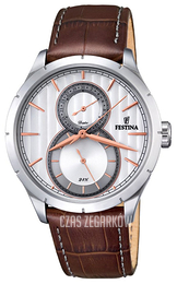 Festina Dress Srebrny/Skóra Ø46 mm F16892-2