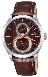 Festina Dress Brązowy/Skóra Ø46 mm F16892-5