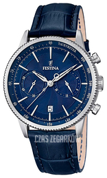 Festina Dress Niebieski/Skóra Ø42 mm F16893-2