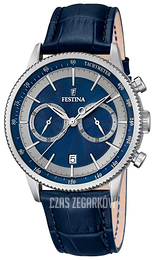 Festina Dress Niebieski/Skóra Ø41 mm F16893-6