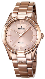 Festina Dress Różowe złoto/Stal w kolorze różowego złota Ø35 mm F16914-1