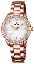 Festina Dress Srebrny/Stal w kolorze różowego złota Ø34 mm F16920-1