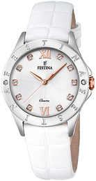 Festina Srebrny/Skóra Ø34 mm F16929-A