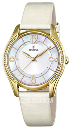 Festina Biały/Skóra Ø36 mm F16945-1