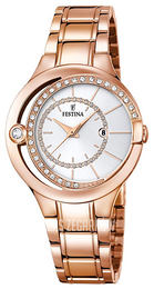 Festina Dress Srebrny/Stal w kolorze różowego złota Ø33 mm F16949-1
