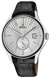 Festina Srebrny/Skóra Ø42 mm F16980-1