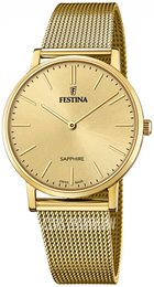 Festina Swiss Made Żółte złoto/Stal w odcieniu złota Ø39 mm F20022-2