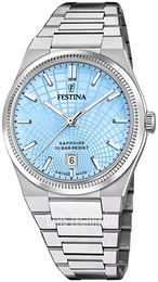 Festina Swiss Made Niebieski/Stal Ø40 mm F20051-3