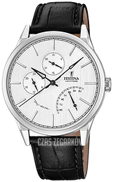 Festina Multifunction Srebrny/Skóra Ø42 mm F20278-1