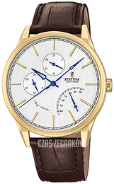 Festina Retro Srebrny/Skóra Ø42 mm F20279-1