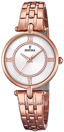 Festina Mademoiselle Srebrny/Stal w kolorze różowego złota Ø29 mm F20318-1