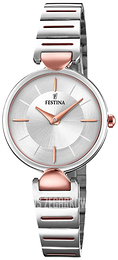 Festina Mademoiselle Srebrny/Stal w kolorze różowego złota Ø29 mm F20320-2
