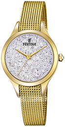 Festina Mademoiselle Zestaw kryształów/Stal w odcieniu złota Ø32 mm F20337-1