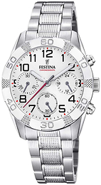 Festina Biały/Stal Ø36 mm F20345-1