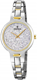Festina Mademoiselle Zestaw kryształów/Stal w odcieniu złota Ø29 mm F20380-1