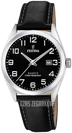 Festina Czarny/Skóra Ø40 mm F20446-3