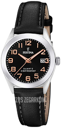 Festina Czarny/Skóra Ø28 mm F20447-3