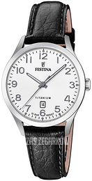 Festina Biały/Skóra Ø32 mm F20469-1