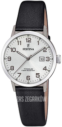 Festina Srebrny/Skóra Ø32 mm F20472-1