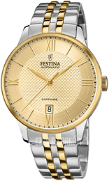 Festina Dress Żółte złoto/Stal w odcieniu złota Ø42 mm F20483-1